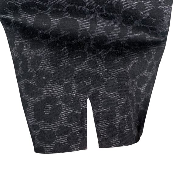 Brooks Brothers Charcoal Gray Black Leopard Print Ponte Pants SZ 14 - Picture 6 of 8